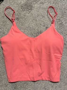 Coral Lululemon Align Tank: Spaghetti Strap